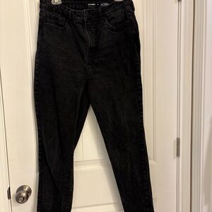 Old Navy Women's Black Straight Leg High Waist Jeans